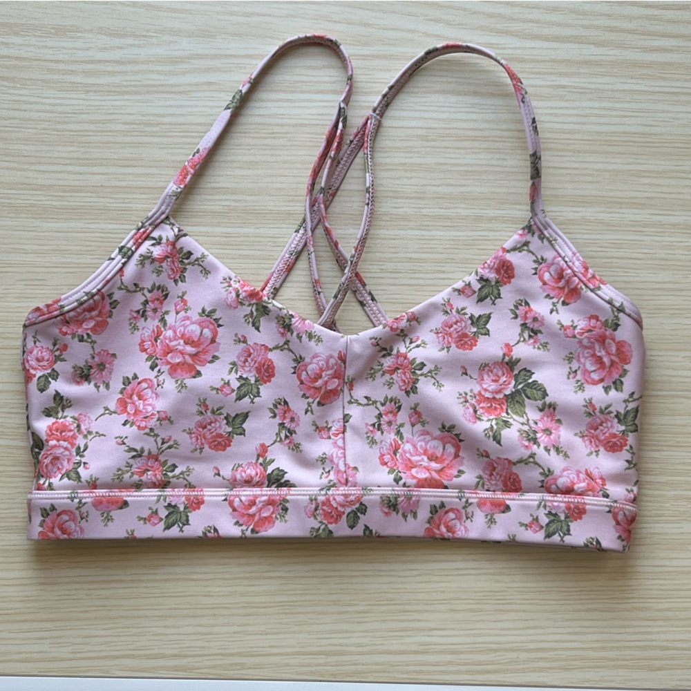 Love Shack Fancy Floral Sports Bra